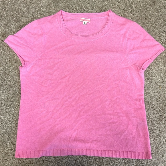 Like New J. Crew relaxed cashmere t-shirt, XL.  PG1190 - Picture 1 of 8